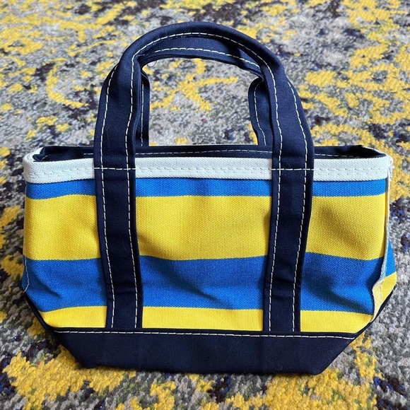 L.L. Bean Bags Ll Bean Mini Zip Top Boat And Tote Bag Poshmark